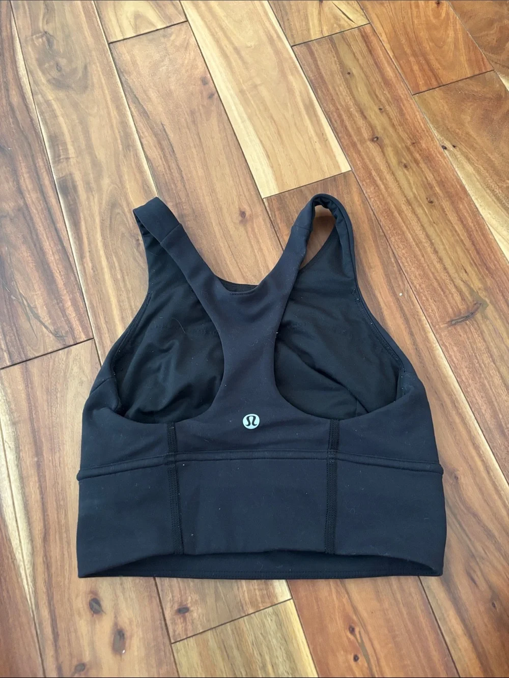 lululemon athletica Black High-Neck Workout Crop Top