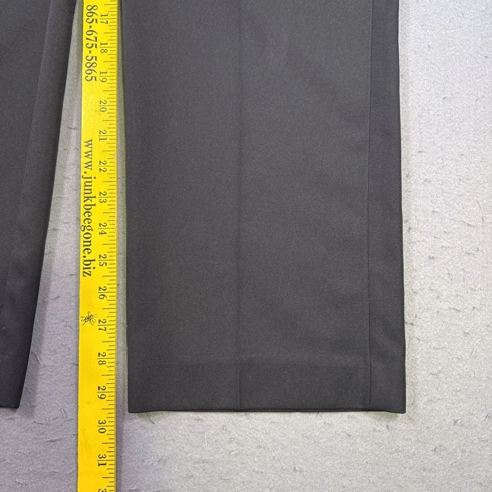 Pro Tour Golf Pants Mens 32x30 BLACK Performance Stretch Flat Front Slacks