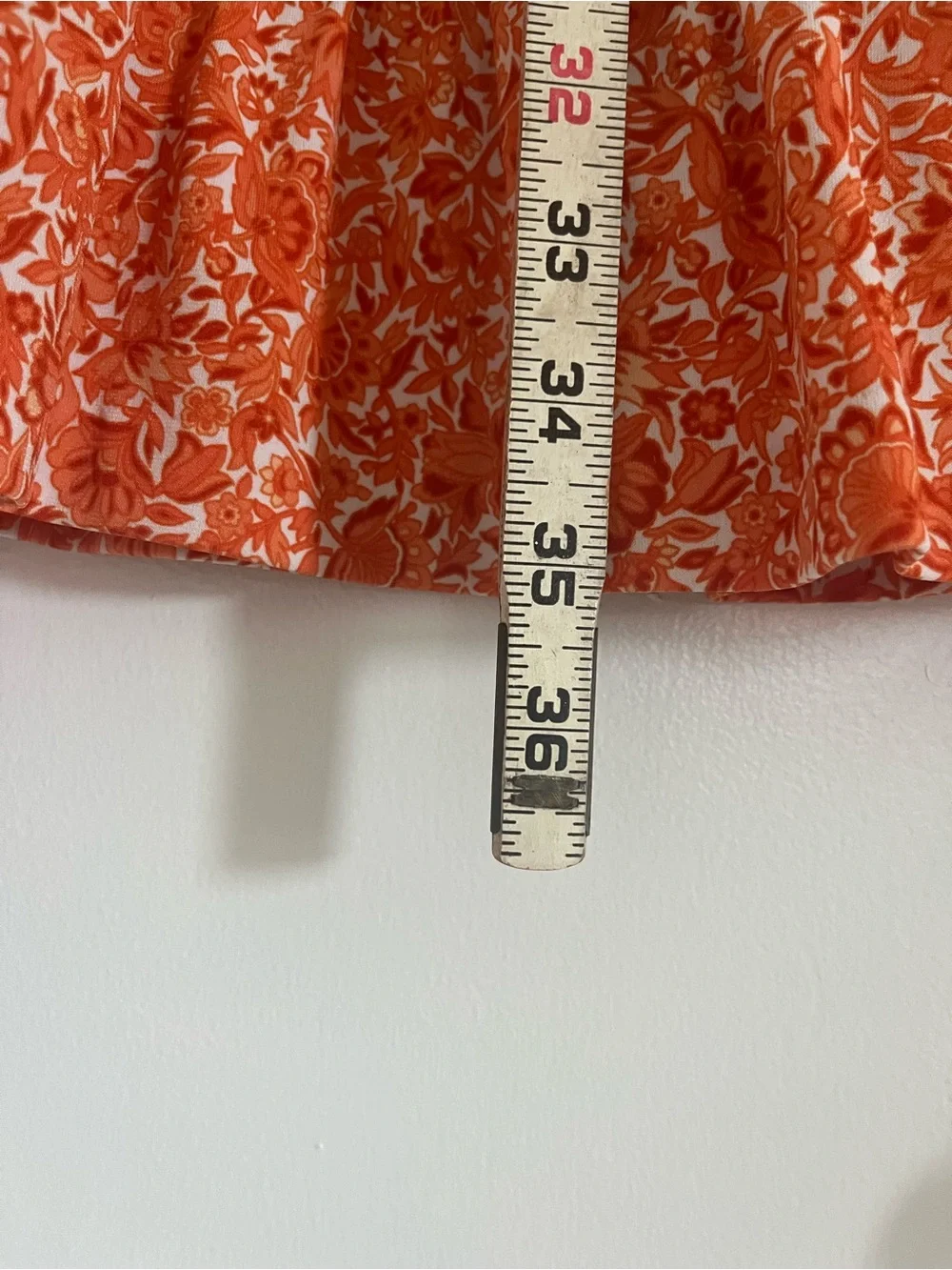 Michael Kors Sleeveless Orange Floral Shift Dress with Tassel Tie Size Small