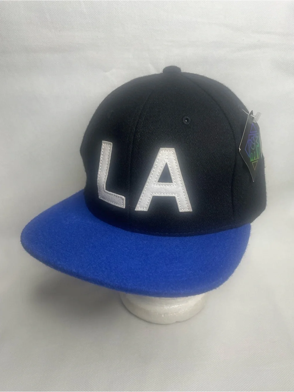 VTG Y2K THE HUNDREDS Los Angeles LA Hat StrapBack Wool Blend Black Baseball Cap