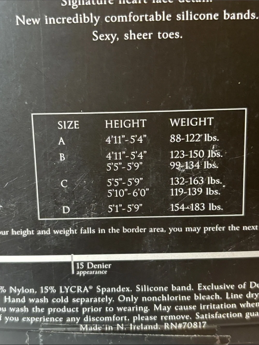 Victorias Secret below opaque