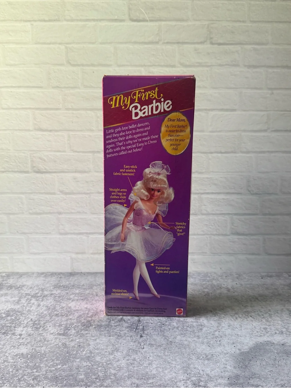 Vintage 1993 Mattel My First Barbie Easy to Dress Blonde Doll Sealed