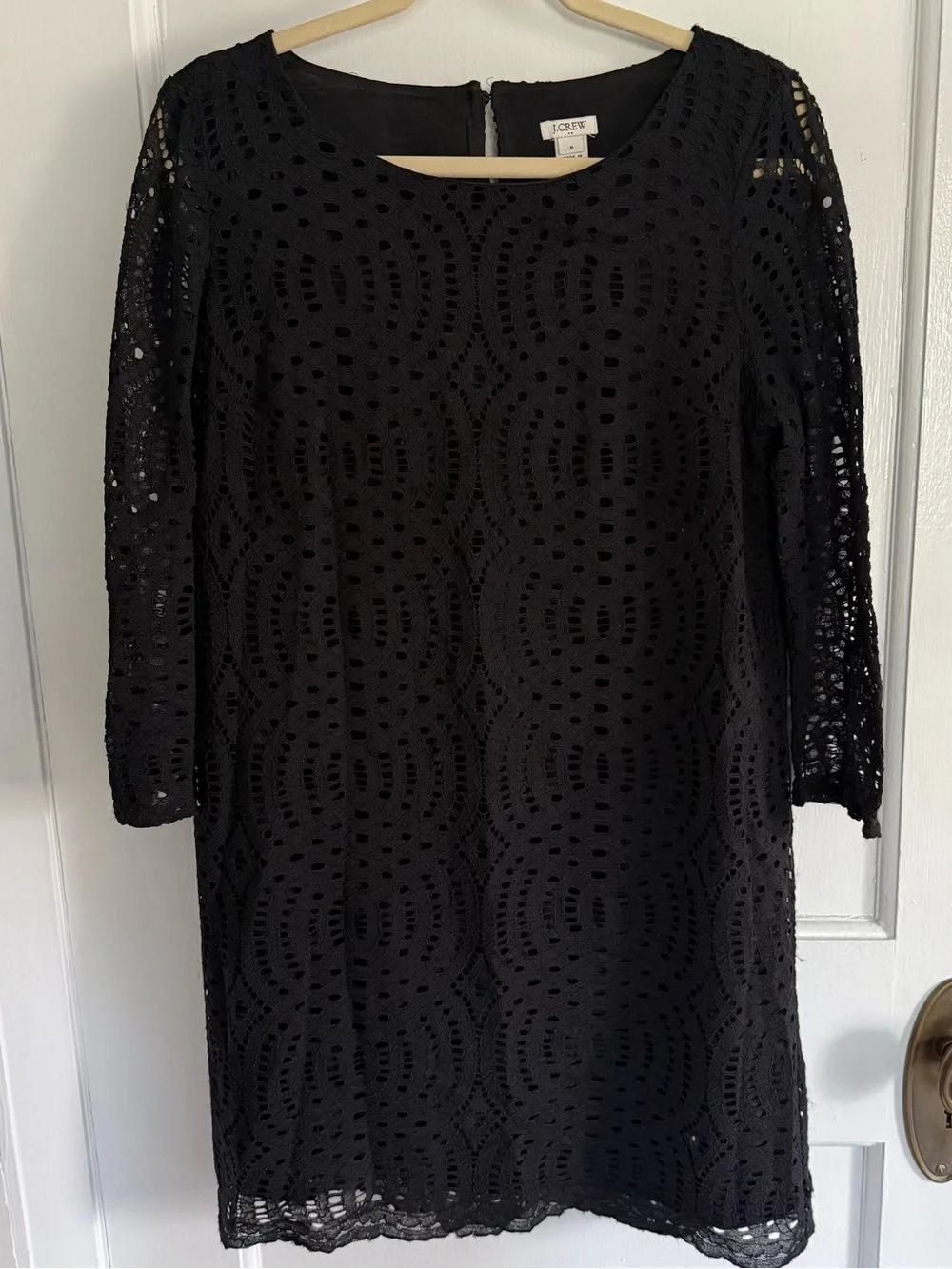 J. Crew Lace Shift Dress 3/4 Sleeve