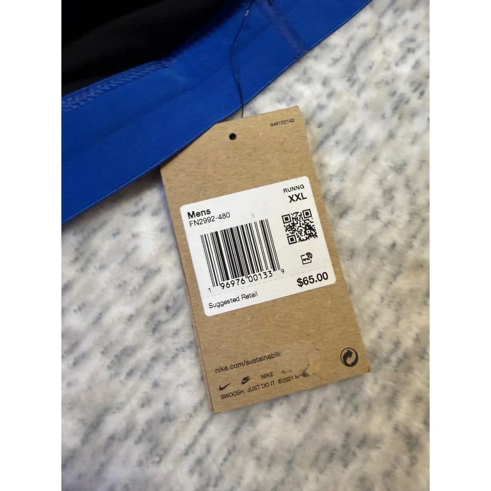 Nike Mens Running Shorts Blue Athletic Performance XX Large NWT‎