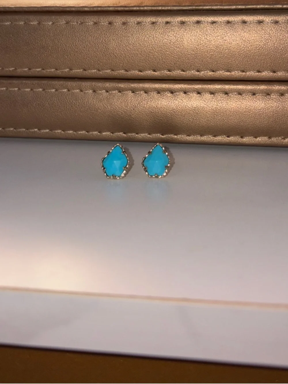 Kendra Scott Turquoise Blue Tessa Stud Earrings