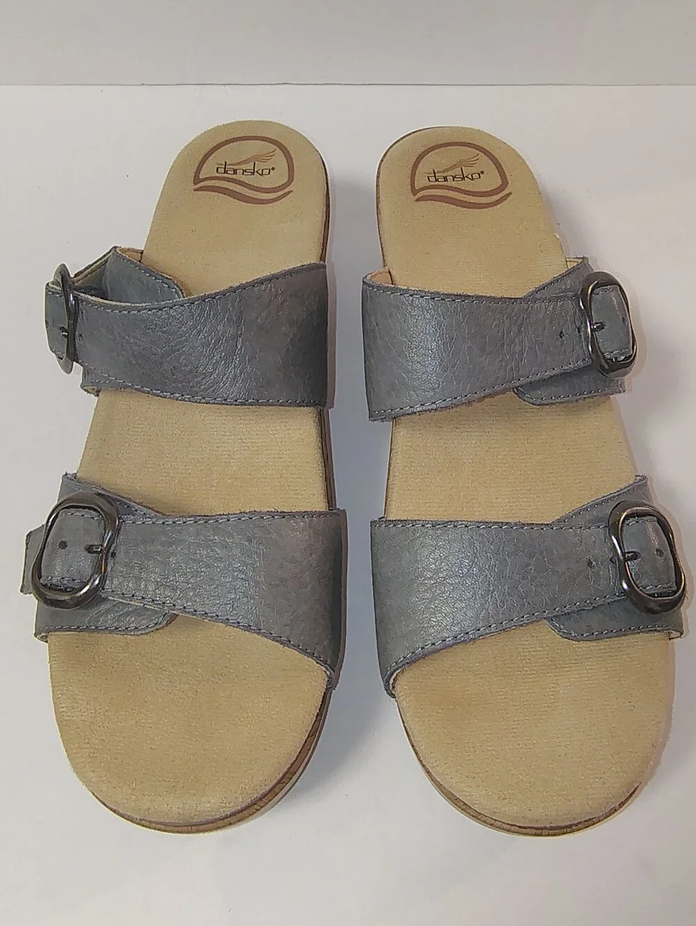 Dansko Sophie Women's Leather Sandals Adjustable Double Strap Clogs 40