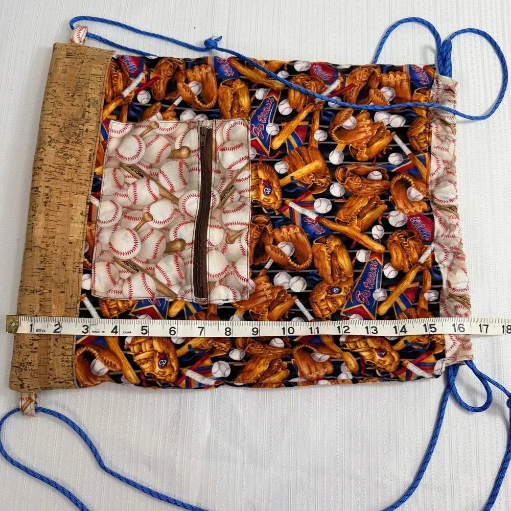 Handmade drawstring backpack