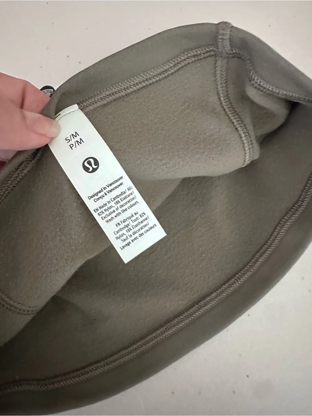 lululemon athletica Reflective Fleece Running Beanie UNISEX CARBON DUST