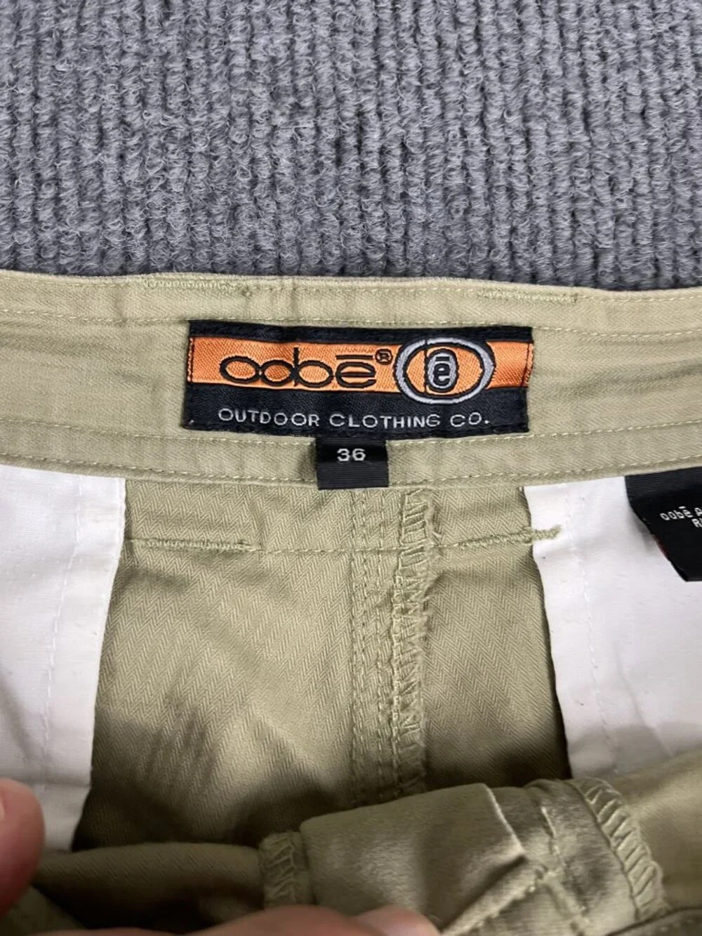 Oobe Outdoor Mens Khaki Cargo Shorts Size 36