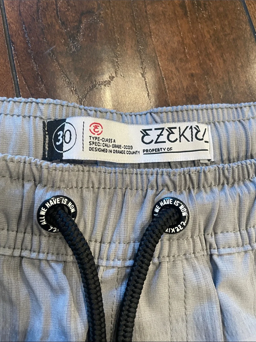 Ezekiel Light Gray Plaid Shorts