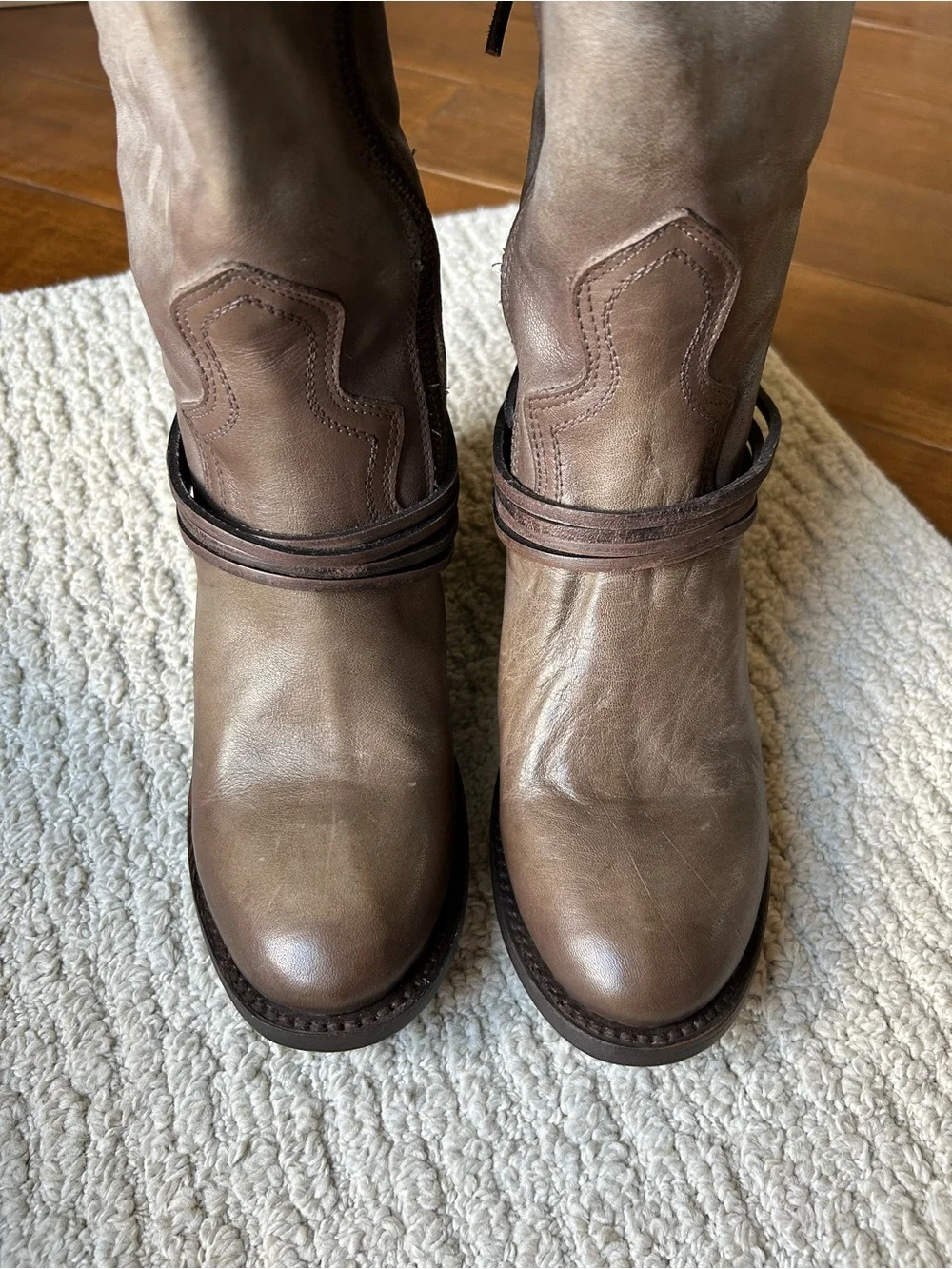 Women's Freebird Tall Lace-Back Leather Boots