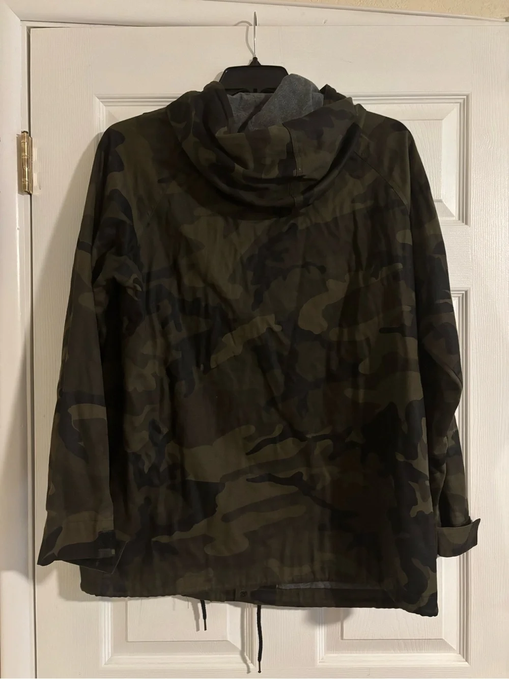 Active Brand Men's Camo Hooded Lined Jacket - Olive Green