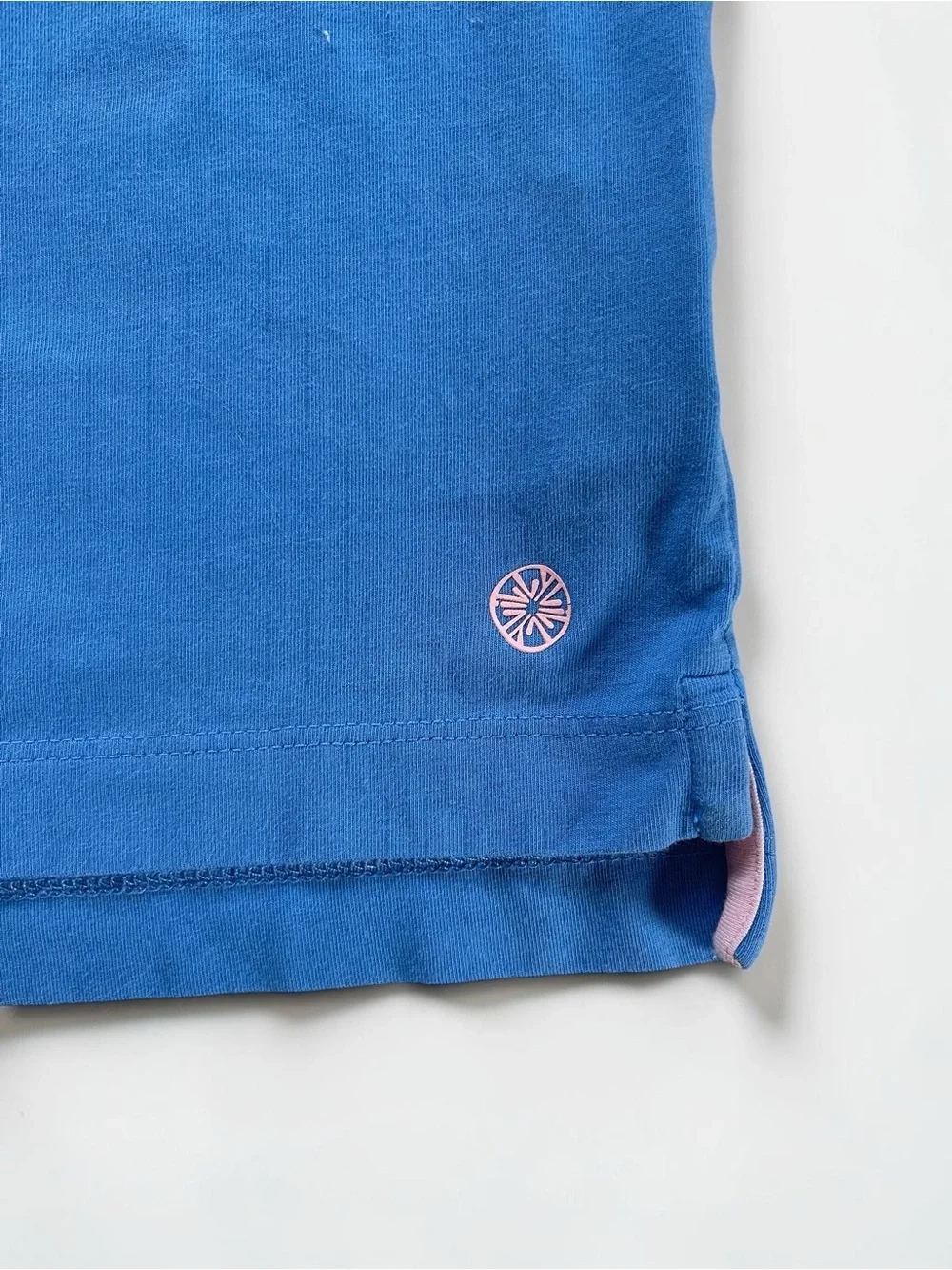 LILLY PULITZER VGUC Cornflower Blue Pima Cotton Pocket Polo Shirt