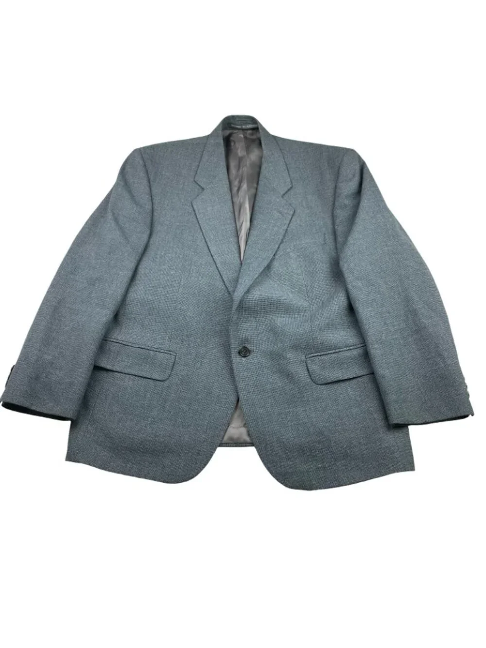 Alexandre London Men's Bespoke Wool Blend 1-Button Blazer Gray • England • 42S