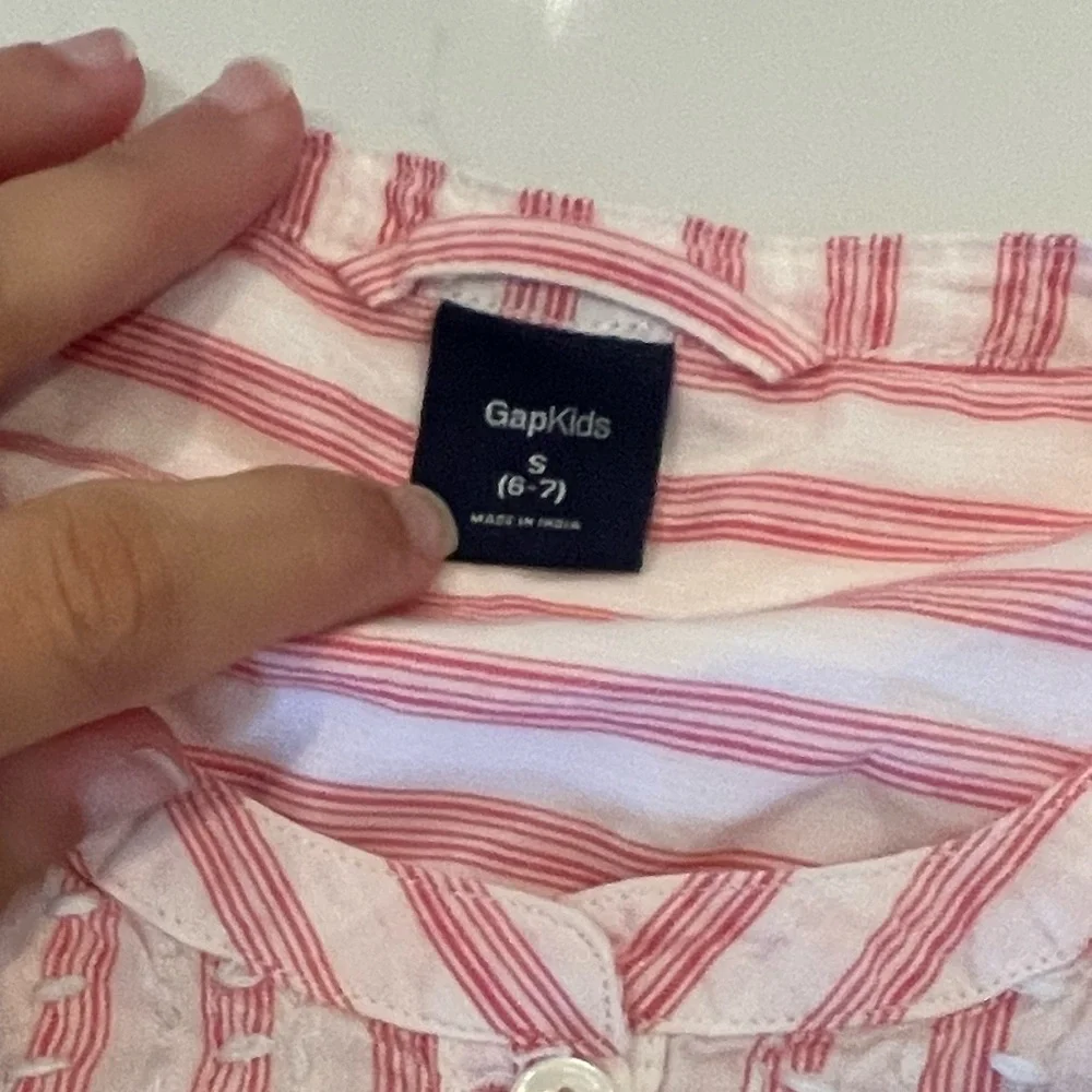 Girls GAP Kids Pink Striped Shirt