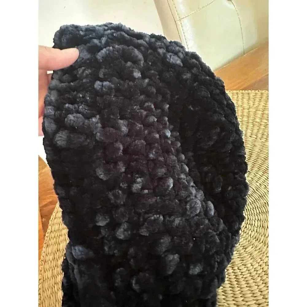 Women’s handmade Black large hat
