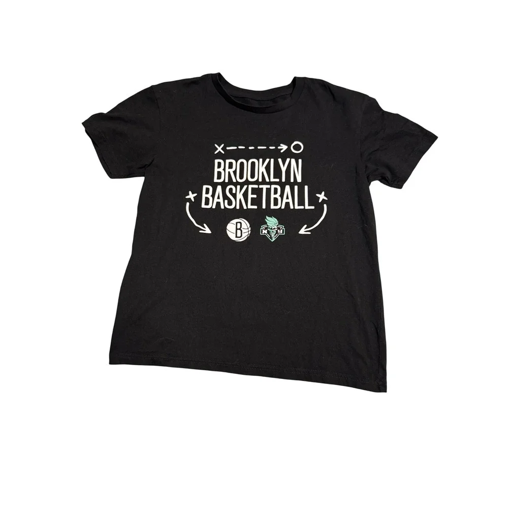 Brooklyn Basketball × Brooklyn Nets New York Liberty Black Shirt Size Small Kid