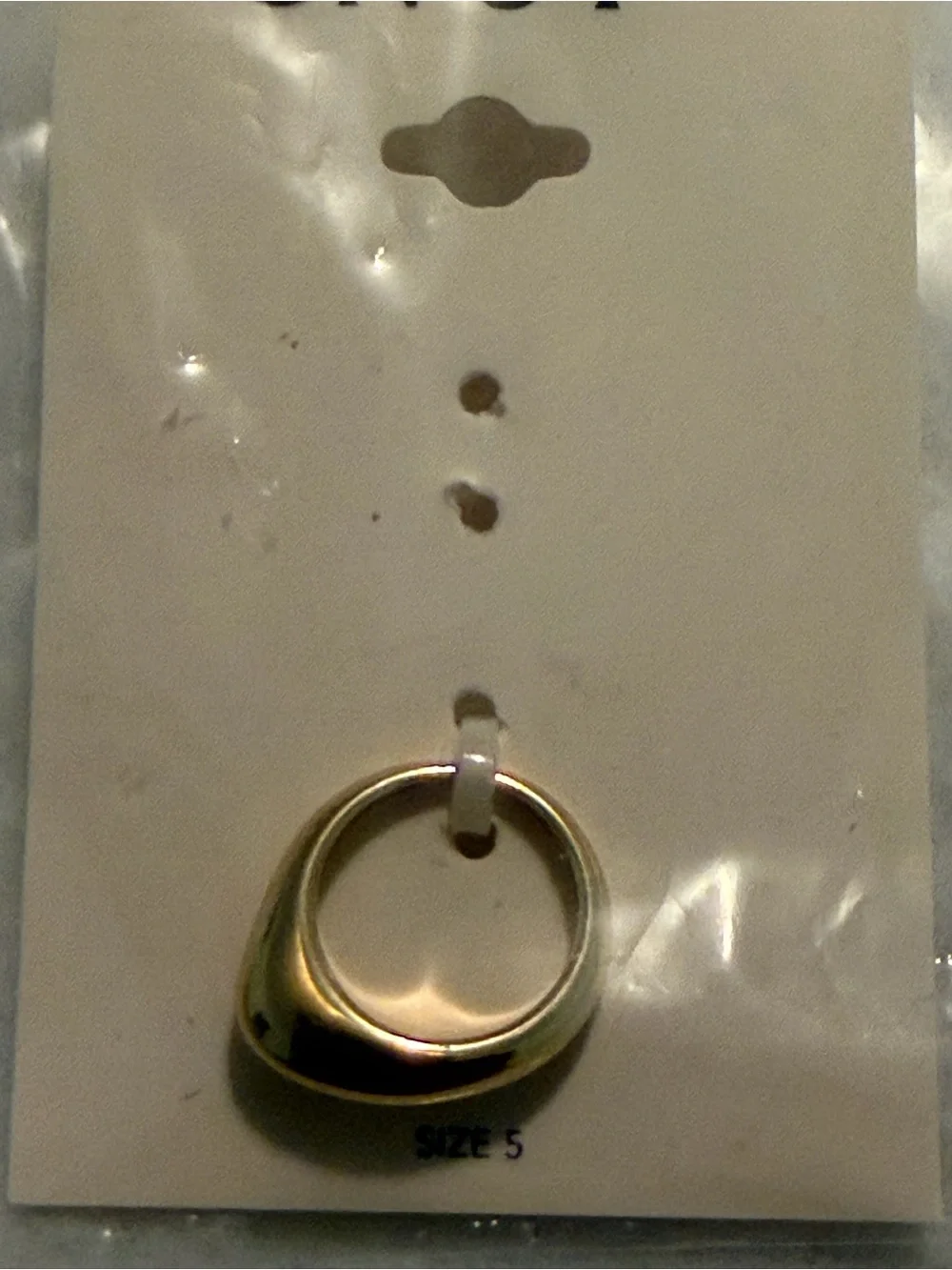 ON·34TH Gold-Tone Women’s Fashion Ring - Size 5