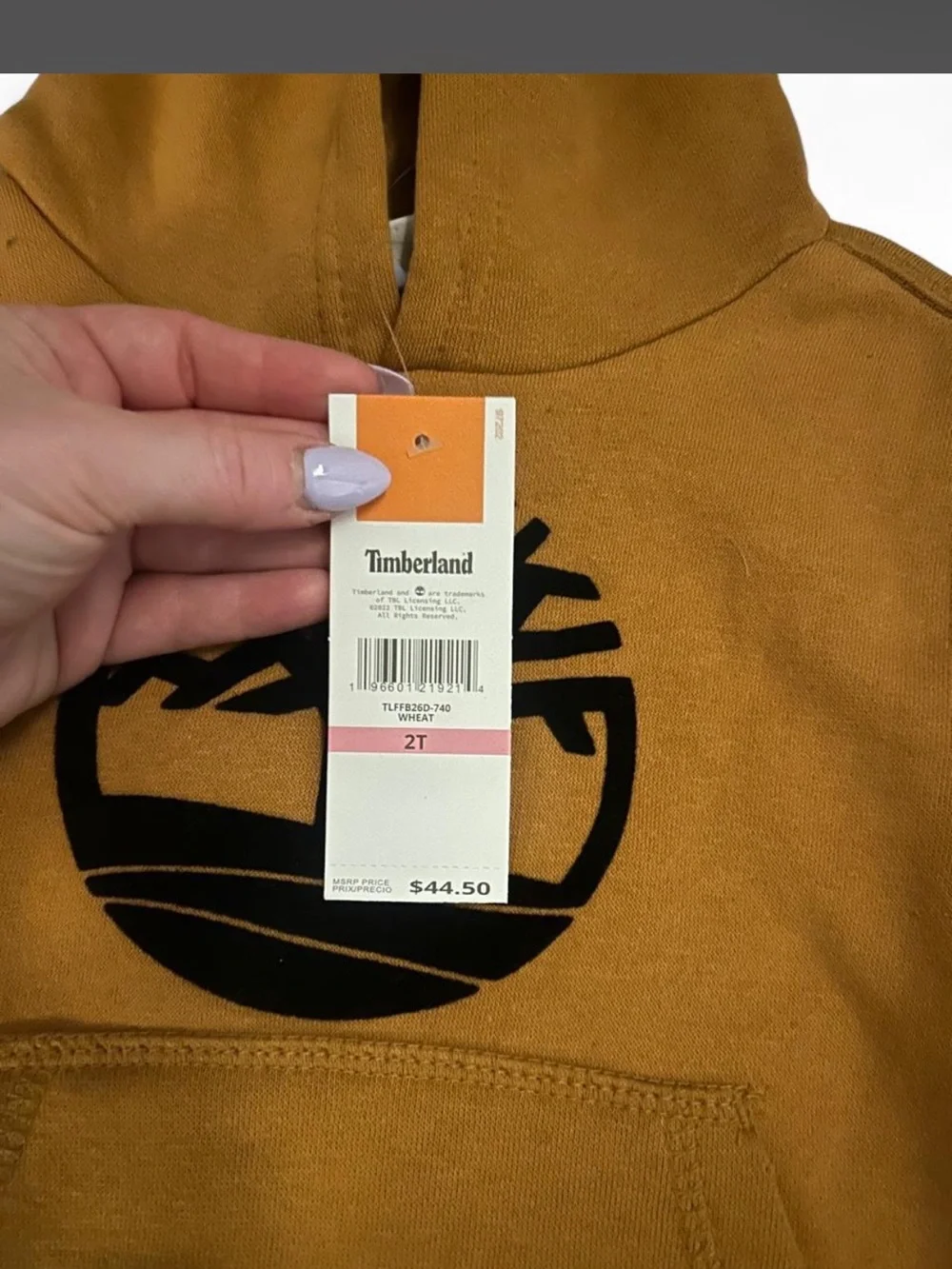 Timberland Mustard Zip-Up Style Hooded Sweatshirt