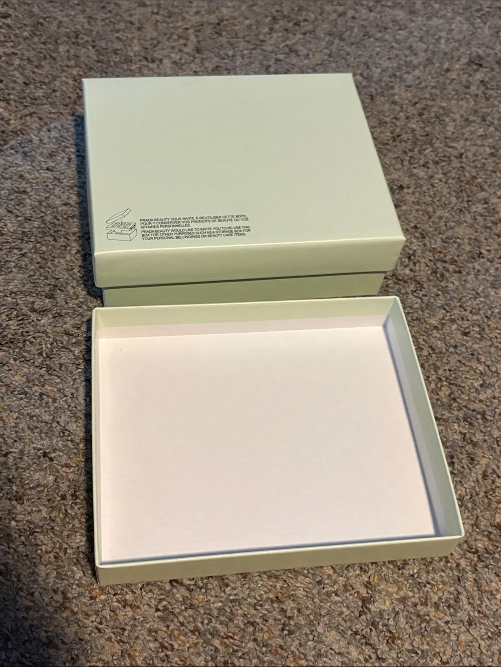 Prada empty box