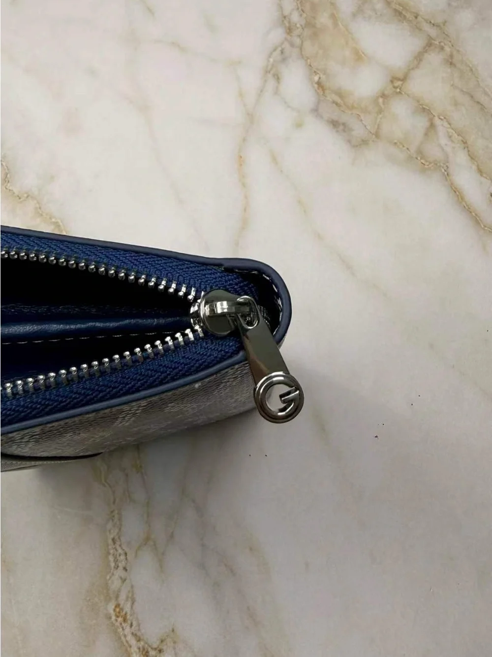 Goyard Black and Brown Coated Canvas Zip Card Holder