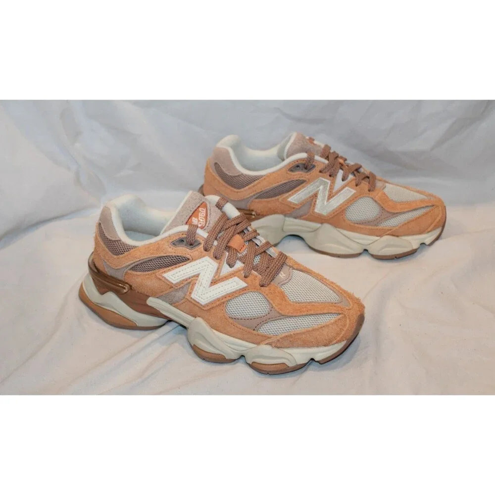 New Balance Women's 9060 Athletic Sneakers Beige Orange NEW SZ 7