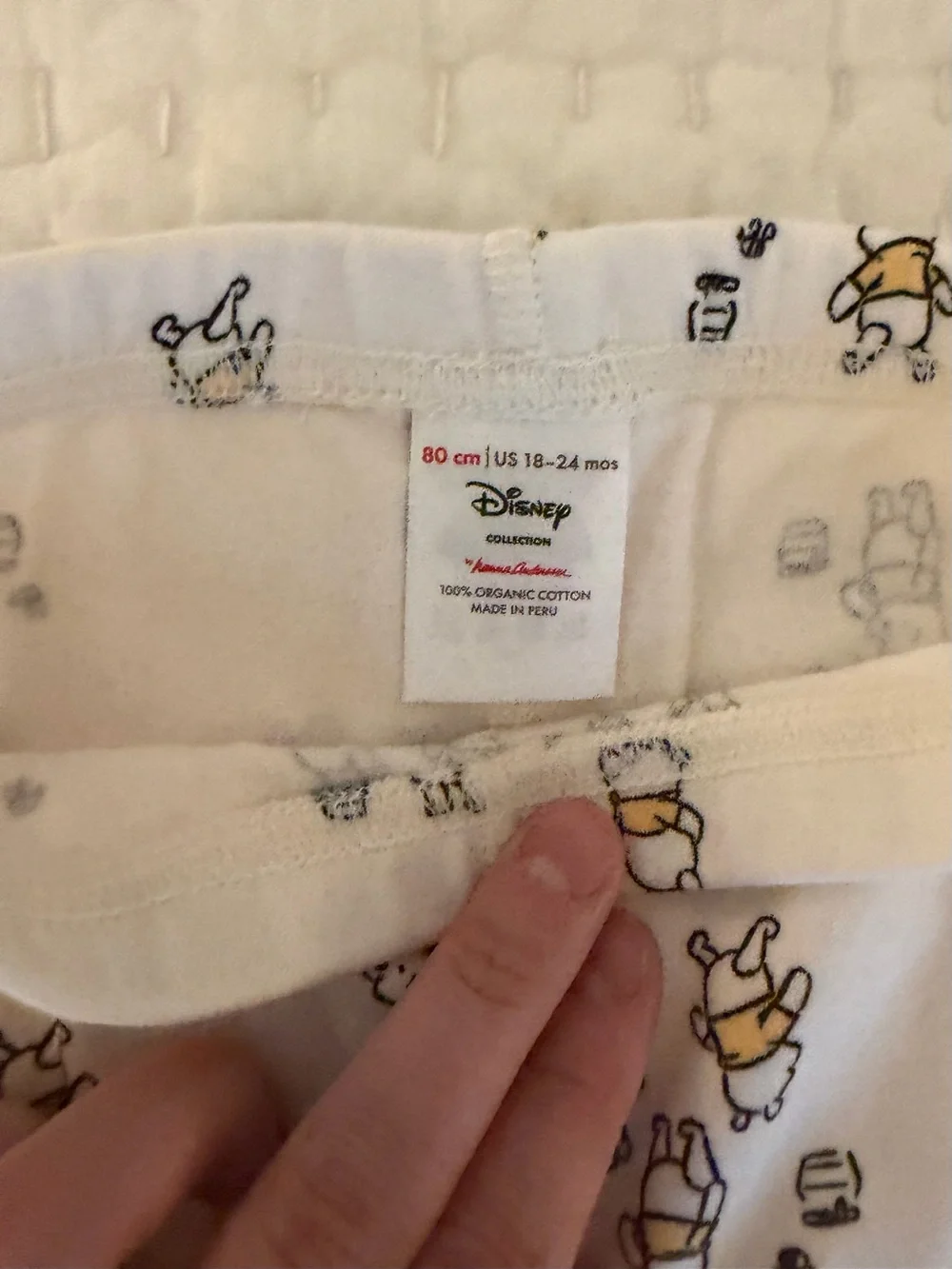 NWOT Hanna Andersson Disney Winnie the Pooh Cotton Kimono Top & Pants Set 18-24M