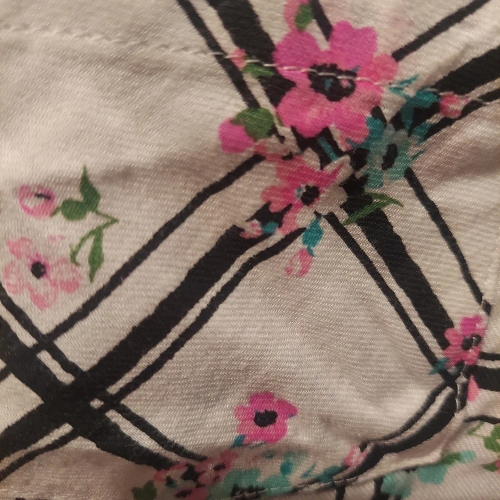 SO Girls Size 12 Long Sleeve Floral Peplum Button Down Top