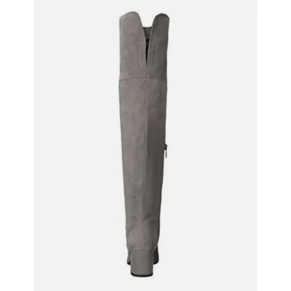 Sam Edelman Circus Vivica Over Knee Boots 8.5 NWT Gray Ankle Booties Tall OTK