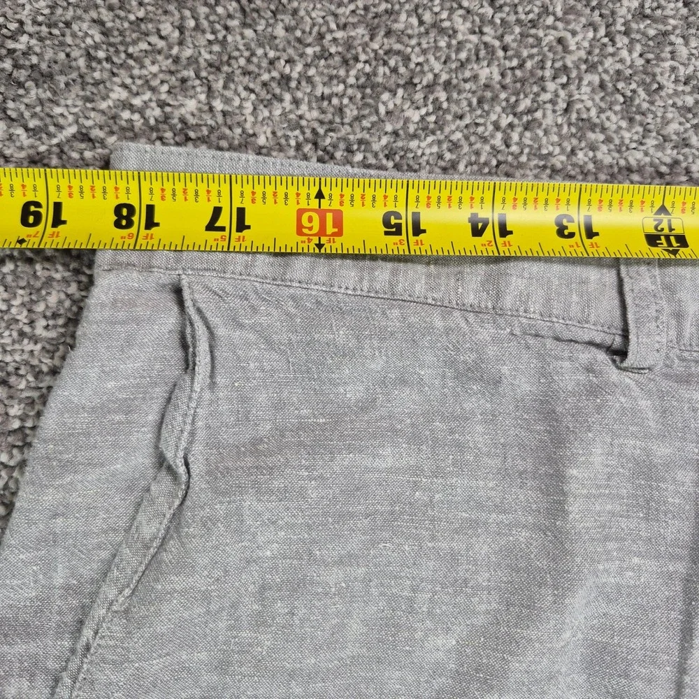 Patagonia Back Step Shorts Mens 35 Gray Hemp Organic Cotton Blend
