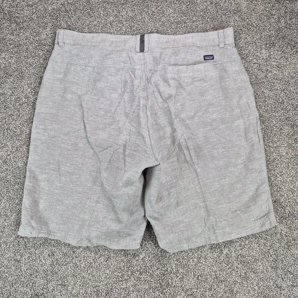 Patagonia Back Step Shorts Mens 35 Gray Hemp Organic Cotton Blend
