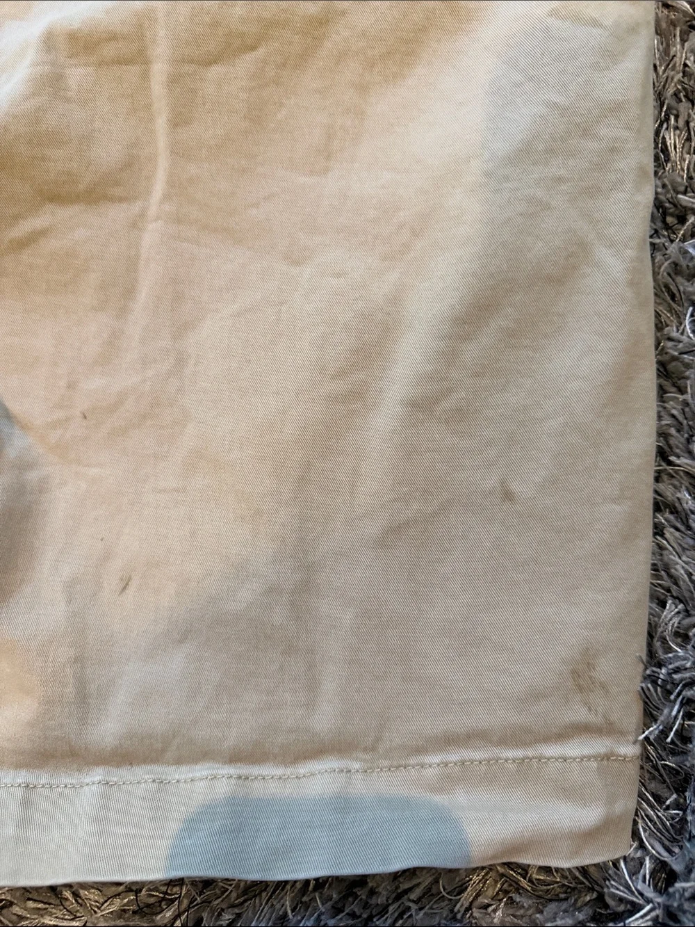 GAP Men's Beige Flat-Front Cotton Shorts