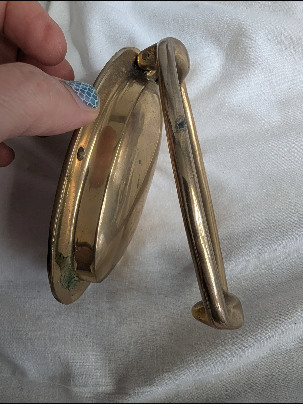 N/A oval brass