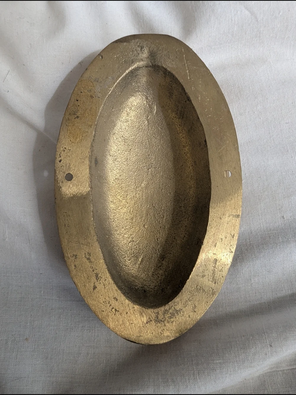 N/A oval brass