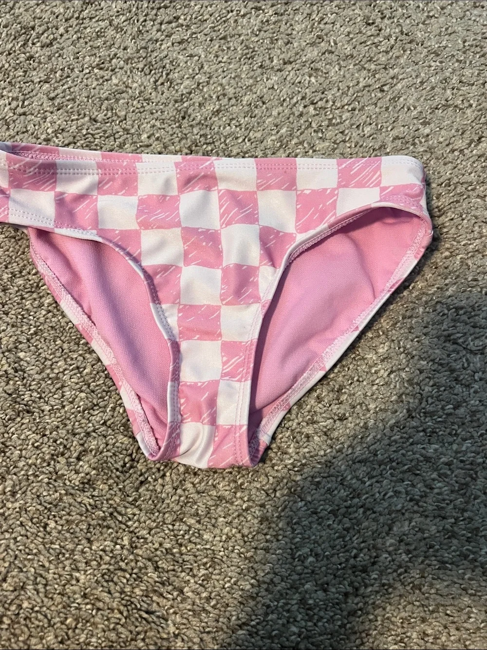 GAP Pink and White Checker Two-Piece Tankini
