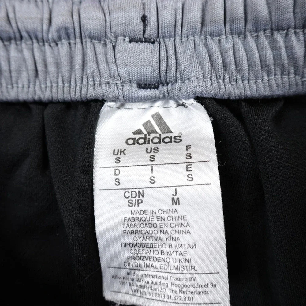 Adidas Shorts Mens Small Black Gray Basketball Athletic‎ Track Gym Run Jog Sport