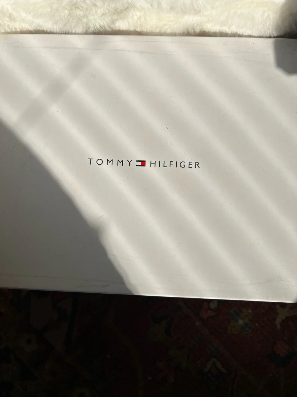 Tommy Hilfiger navy leather