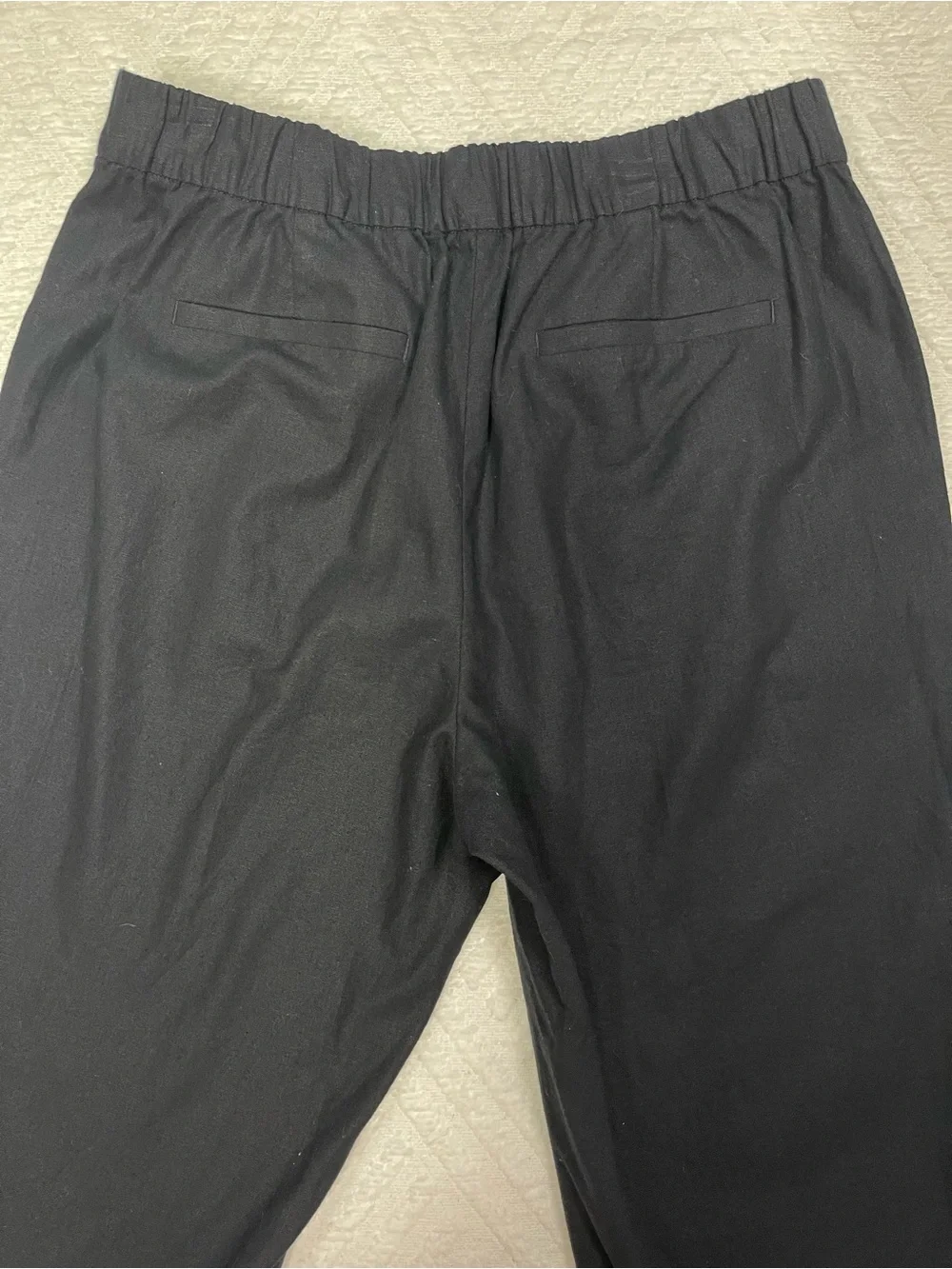 J. Crew black linen