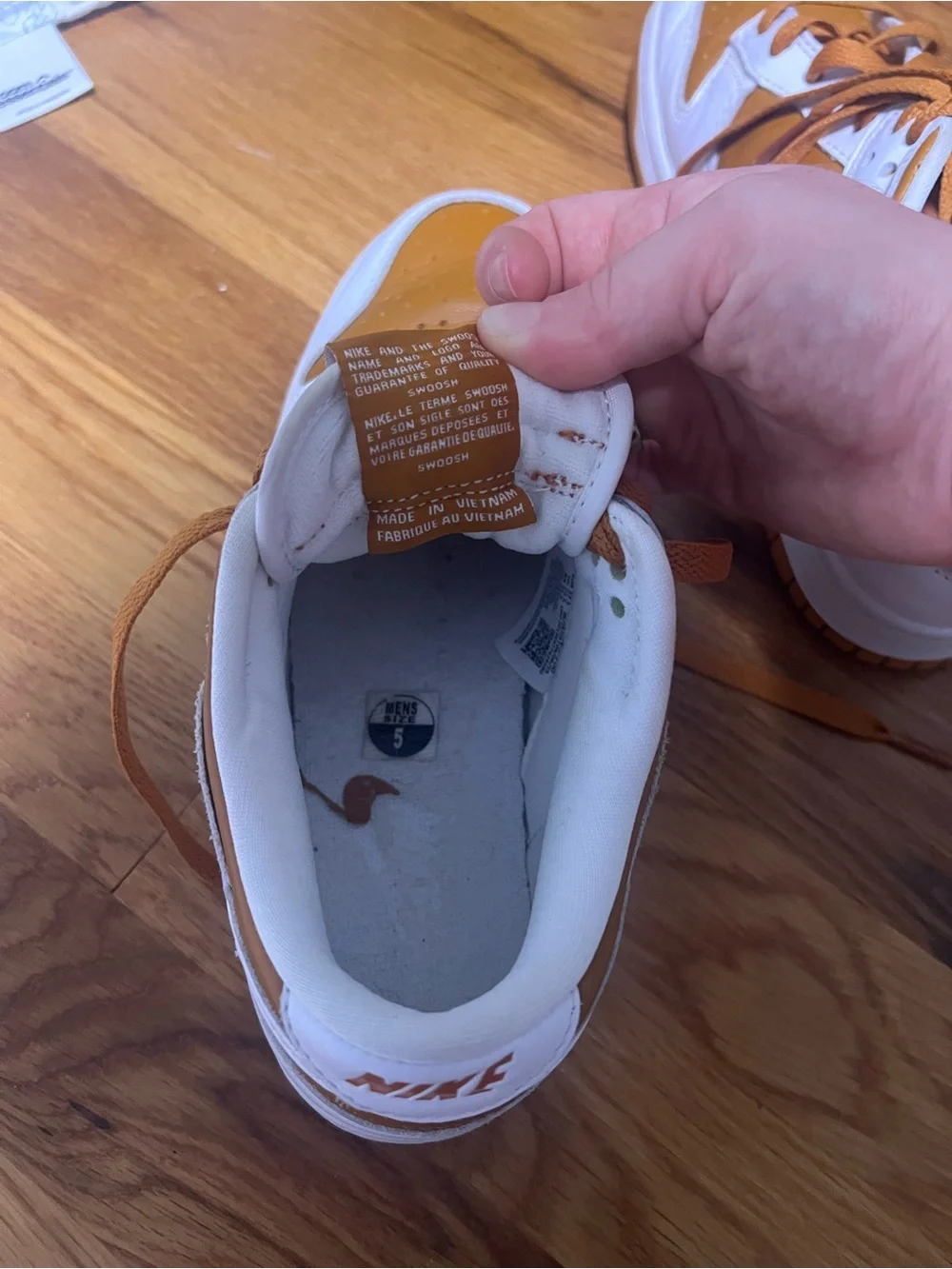 Nike Low Dunks White/Burnt Orange