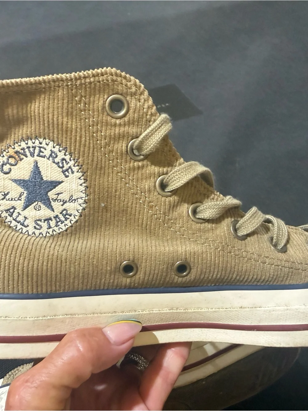 Converse Chuck Taylor All Star Corduroy High Tops – Tan | Men’s 6 / Women’s 8