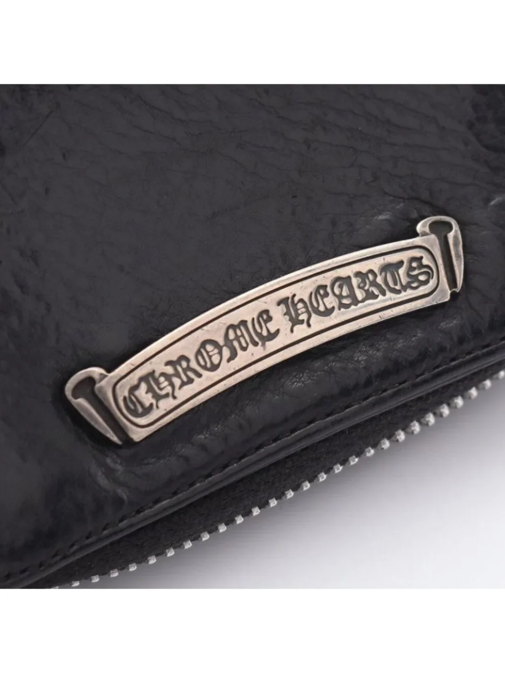 Chrome Hearts Bifold Wallet Square Zip Bill Leather