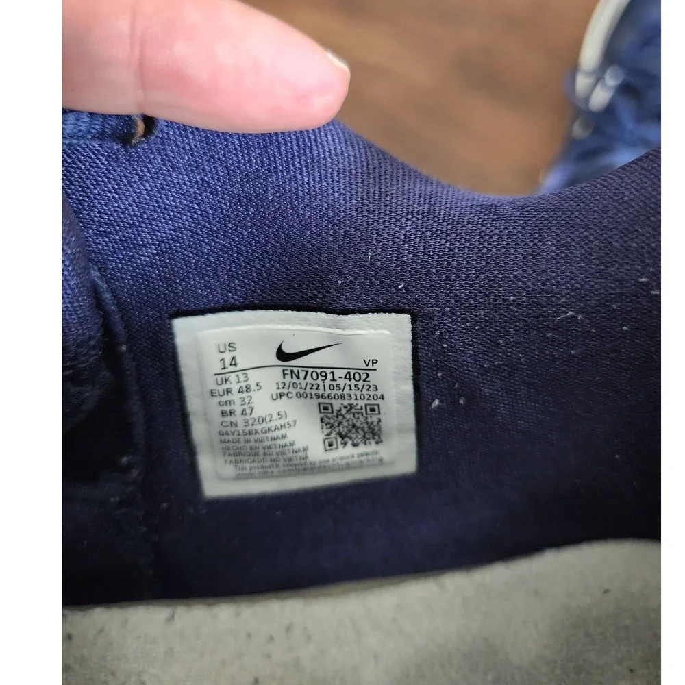 Nike KD Trey 5 X Navy Blue White Basketball Shoes Mens 14 FN7091-402