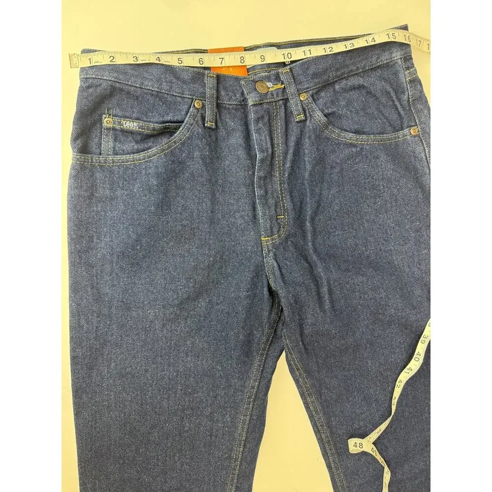 2015 Lee Regular Fit Jeans Straight Leg Men's 33 * 30 Dark Wash Cotton Mexico