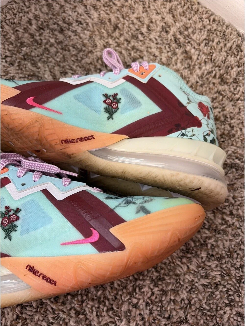 Nike LeBron 18 Low x Mimi Plange Daughters Men's Size 7.5 US Shoes CV7562-400