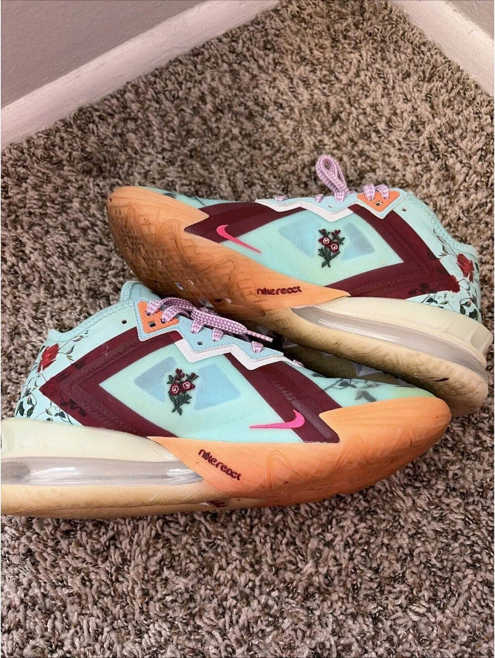Nike LeBron 18 Low x Mimi Plange Daughters Men's Size 7.5 US Shoes CV7562-400