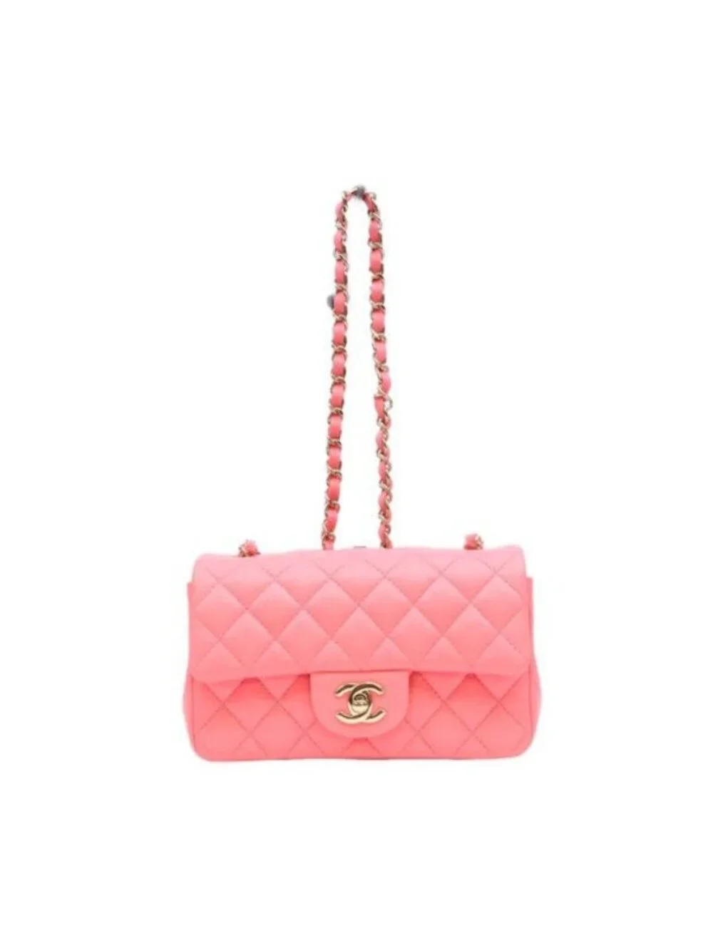 Chanel Pink Lamb Gold Mini Quilted 20