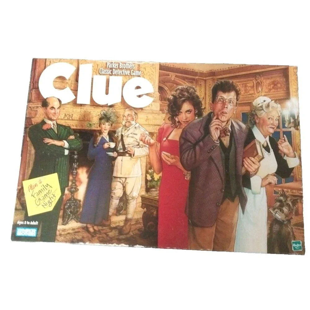1998 Parker Brothers Clue Classic Detective Game Complete Strategy 8+