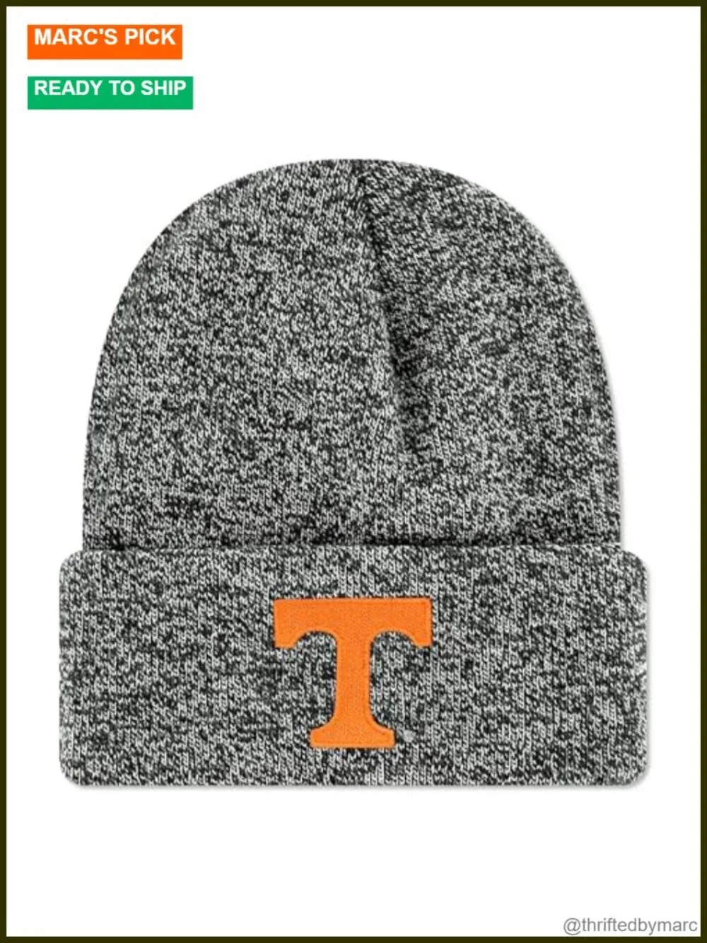 Ribbed Knit Cuff Beanie, Acrylic, Officially Licensed NCAA, Unisex One Size