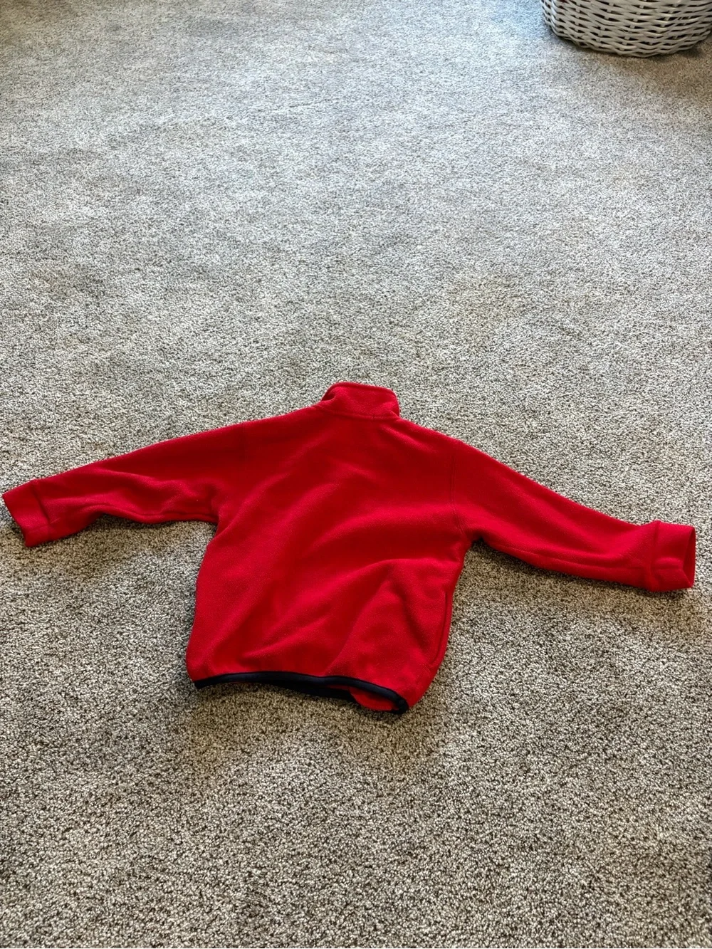 Nautica cozy embroidered red