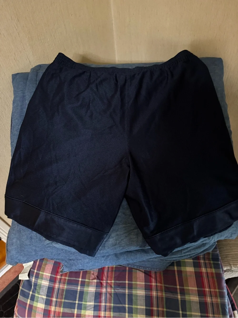 Nike Black Men's Athletic Mesh Shorts with Mini Swoosh